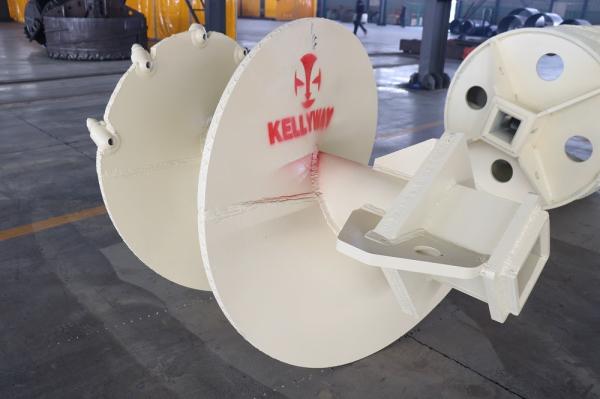 130mm 150mm 200 Mm Kelly Box Double Cutting Conical Rock Auger , Conical Auger