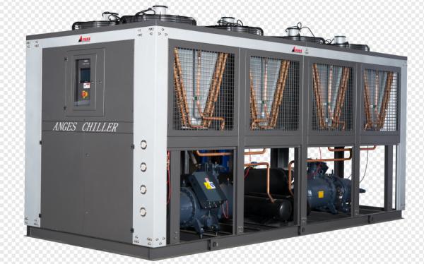Capacité de refroidissement de 100 tonnes/HP Système de commande PLC du refroidisseur à vis refroidi à l'air personnalisable