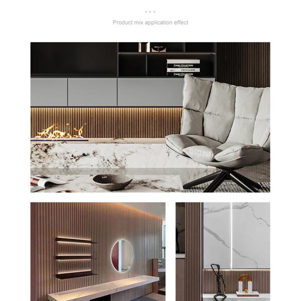 Внутренние декоративные стеновые панели WPC 3D плотное дерево гриль панель