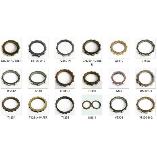 WY125 125cc CG125 Spare Parts Clutch Friction Discs 5 Pcs High Efficient 