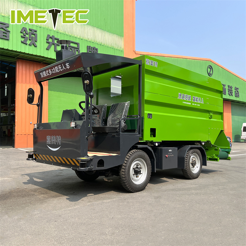 Intelligent Unmanned Robotic Feeding Systems Vehicle Livestock Farm Machinery