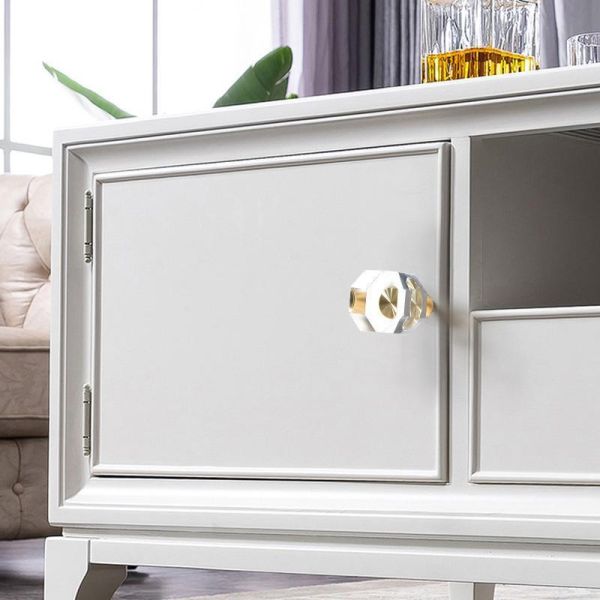 Modern Luxury French Crystal Single-Hole Brass Door Handle Pull for Dresser for Bedroom Use