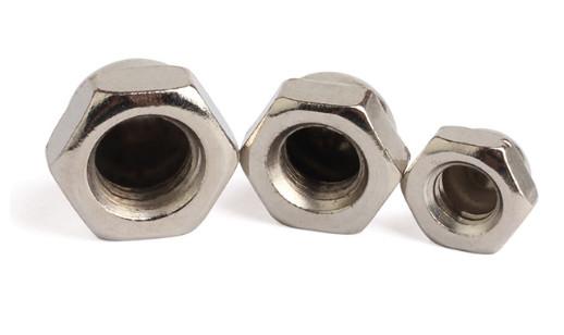 Coarse Threaded DIN1587 Hex Cap Nut Carbon Steel Q235 Material DIN Standard