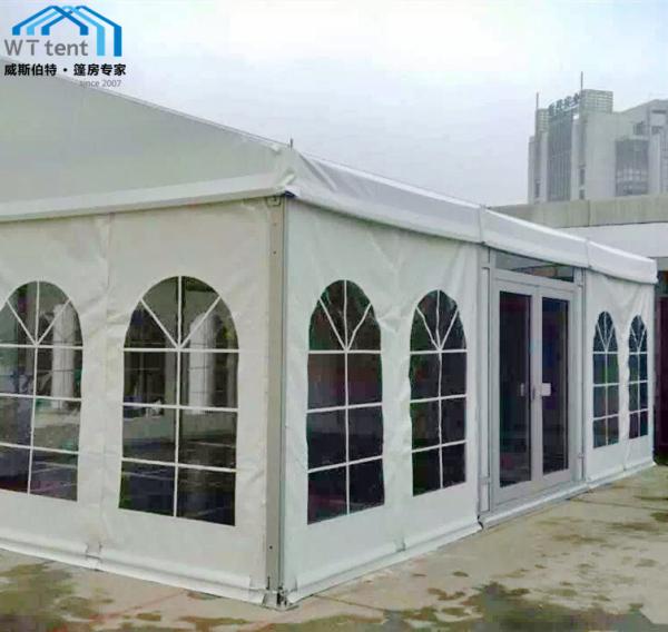 Glass Door Outdoor Marquee Tent Rentals Usage for Commercial Showroom