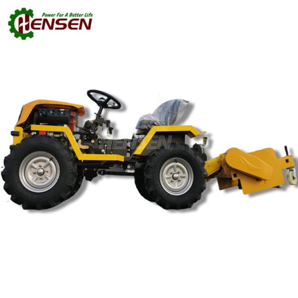 Trator de jardim 4WD diesel amarelo Trator de jardim 4x4 mini