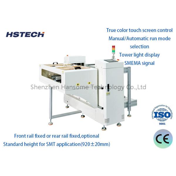3 Color Display PCB Unloader with PCL And Touch Screen Control and Each Hold 2 Magazine for SMT Production Line