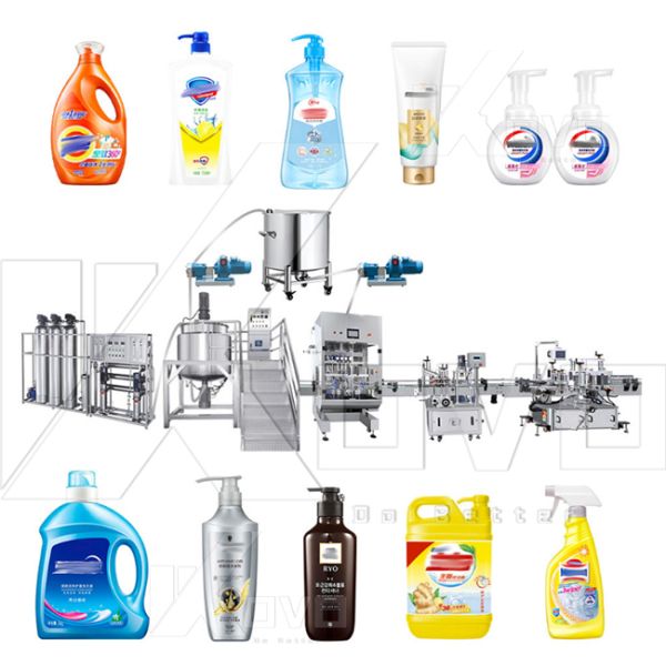Automatic Liquid Soap Production Line Complete Small Scale Line With Water Treatment