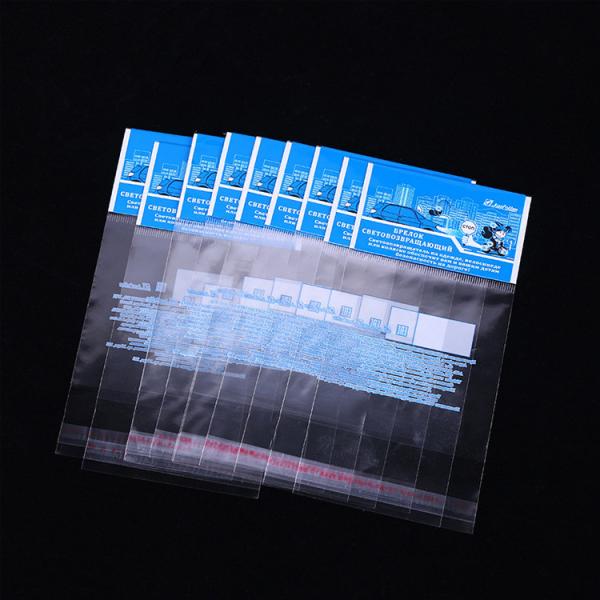 Пластиковый мешок прозрачной пластмассы OPP с заголовком BPA картона свободно