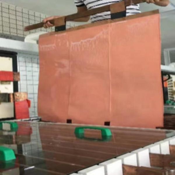 Máquina eletrolítica contínua de cobre de aço inoxidável controlada por PLC com capacidade personalizável