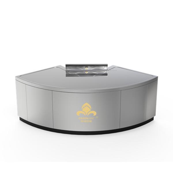 扇形鉄板焼きグリルテーブル 特注サイズ 2300x990x800mm