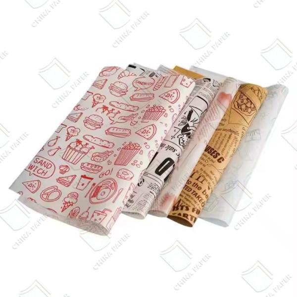 Heat Resistant Food Grade Silicone Paper , Food Packaging Baking Paper 30gsm-100gsm