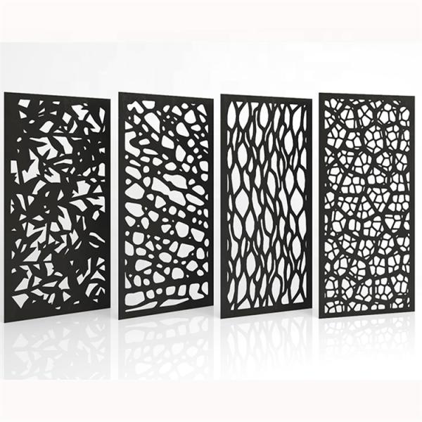Freestanding 900*1800mm Metal Decorative Panels Corten Steel Privacy Screen