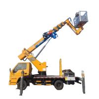 115 chevaux 4x2 type de conduite camion de plate-forme de levage haute pour des opérations faciles