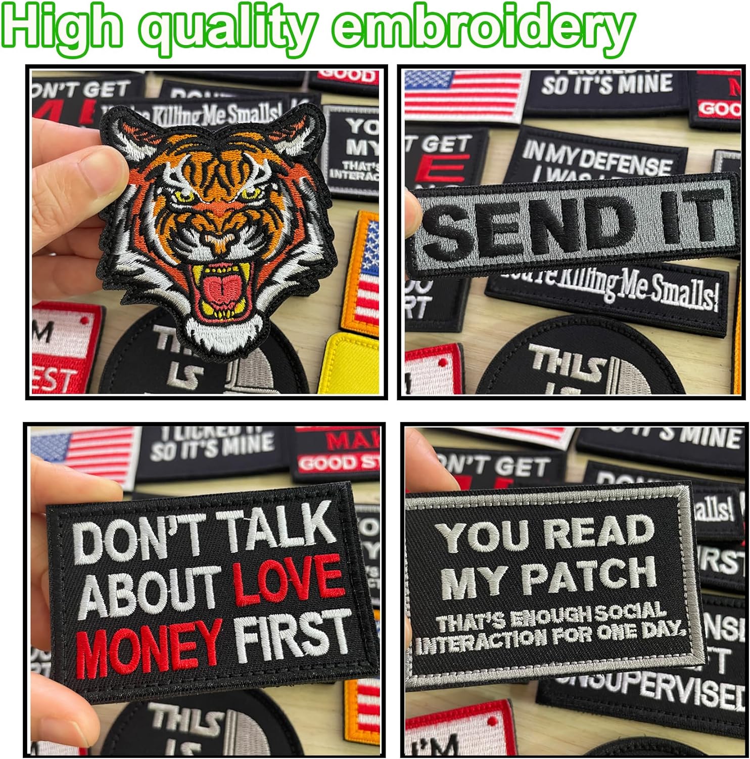 Customized Western Logo Embroidered Hat Patch - Durable Sew on Emblem Embroider Patches