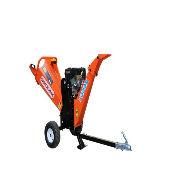 4 Inch  6.5hp Heavy Duty Petrol Wood Chipper Leaf Shredder Drum Rotor Twin Cutting Blades