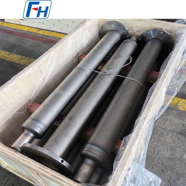 Paired Straight Gas Radiant Tubes 1.4848 Heat Resistant Steel 143×133mm Waste Heat Recovery