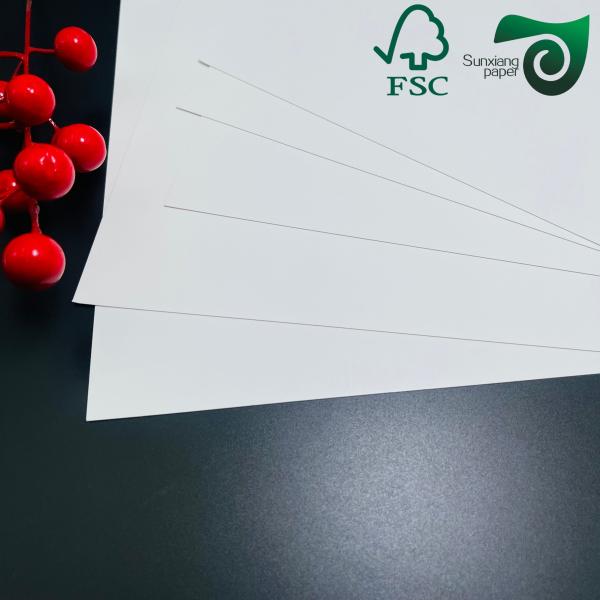 Carton alimentaire blanc FSC 215g 235g, qualité alimentaire, couché une face, pour emballage de produits surgelés