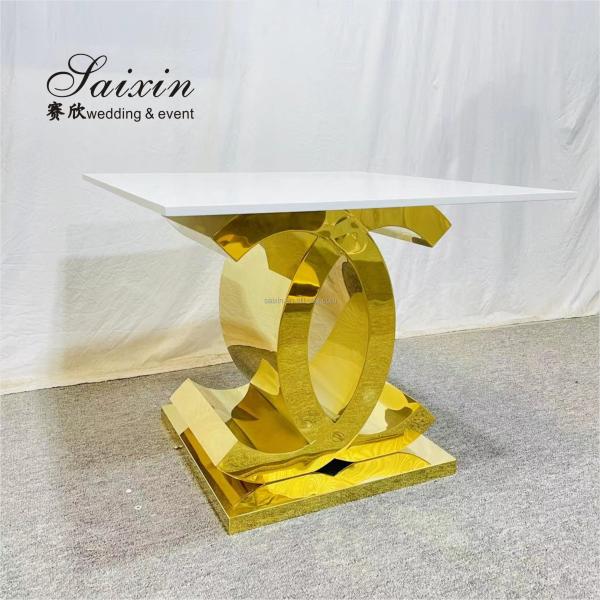 Уникальный золотой сладости акриловый столик торта столик для свадебной вечеринки