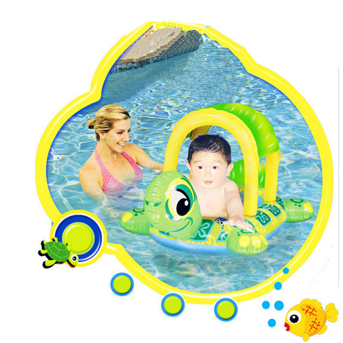 Tortoise Inflatable Swimming Pools Accessories Baby Plastic Kids Children Toddler Baby Seat Float for 0-3years