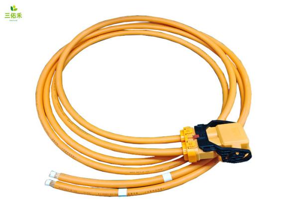 Negativo de alta tensão do chicote de fios do chicote de fios WDZ-DCYJR-125 70MM2 New Energy do chicote de fios AC1000V DC1500V do conector PBT-GF30