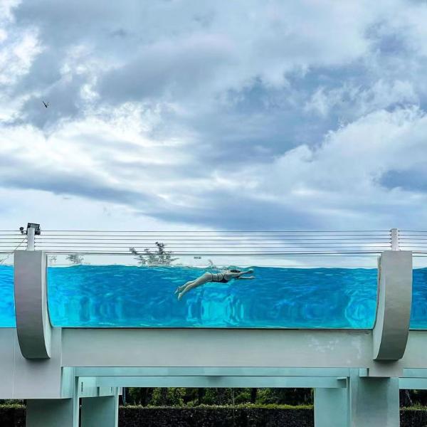 Piscine de villa transparente dans le style AUPOOL Massage acrylique Baby Spa Piscine