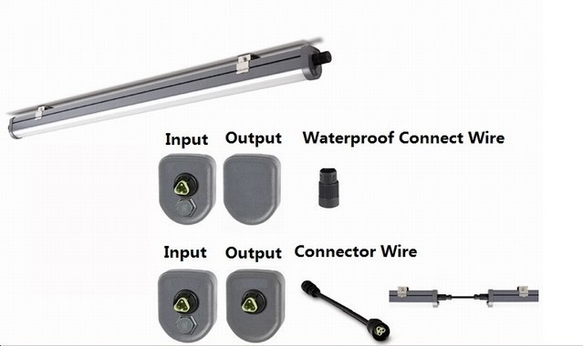 Super Bright LED Tri Proof Light IP65 Waterproof LED Tube Light Fixture For Clean Room