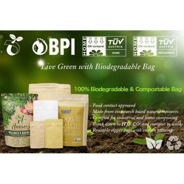 Упаковка специи порошка еды PLA Kraft друга Eco Biodegradable бумажная составная кладет 3 бортовых мешка в мешки уплотнения