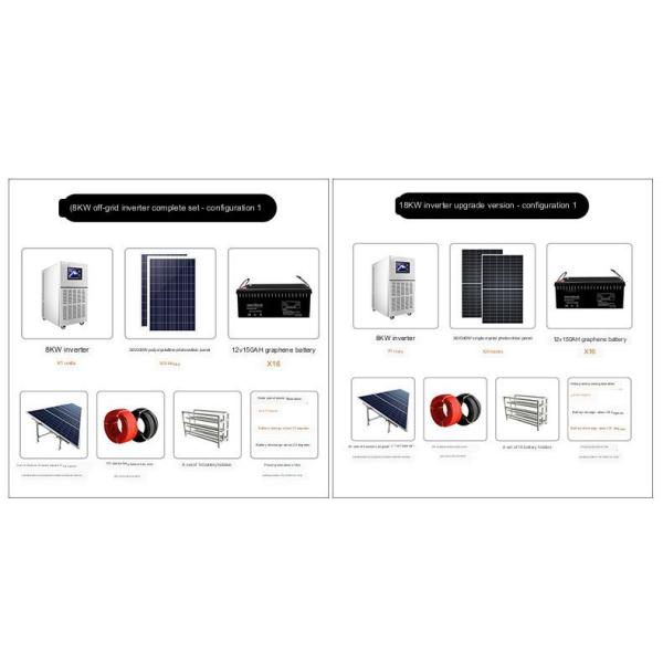 дом 220v Offgrid системы солнечной энергии 8kw интегрировал набор фотовольтайческой панели генератора полный