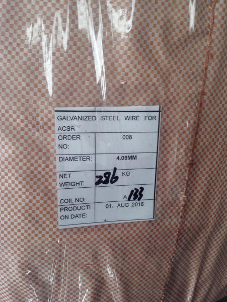 Alambre de acero galvanizado ACSR