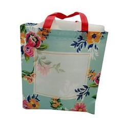 HDPE Loop Handle Plastic Bags Clear PVC Tote 1000pcs