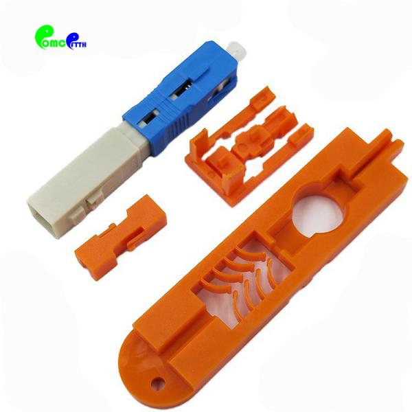 SC UPC SC APC Fiber Optic Connector Single Mode For FTTH Drop Cable