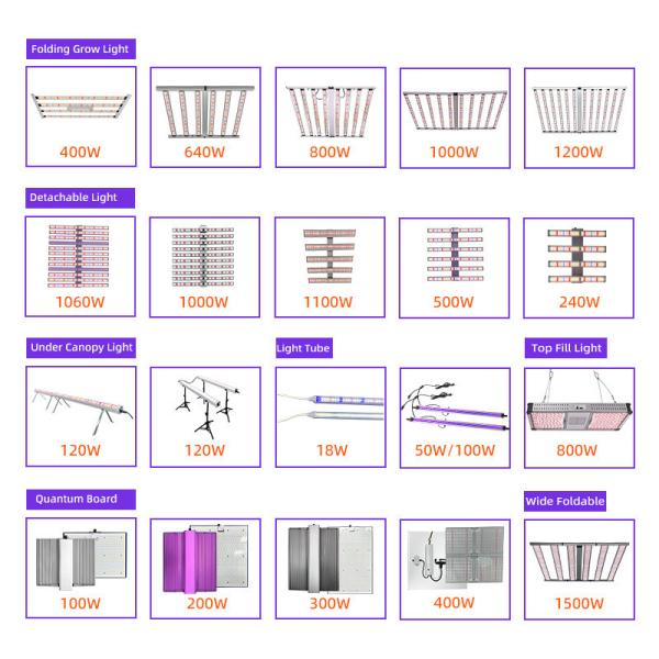 4x6ft 12 Bar 1200W Plant LED Grow Light Fixture , Folding LED Grow Light Full Spectrum