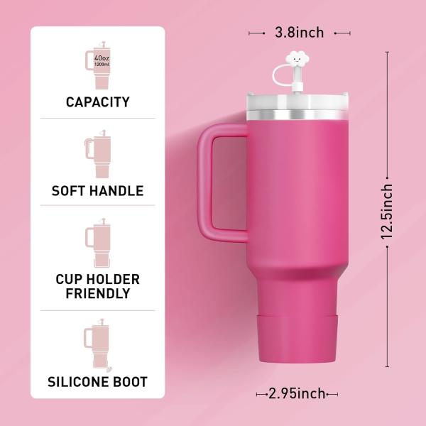 Двухстенный изолированный тушитель Travel Tumbler Stanley 40 Oz Mug With Handle