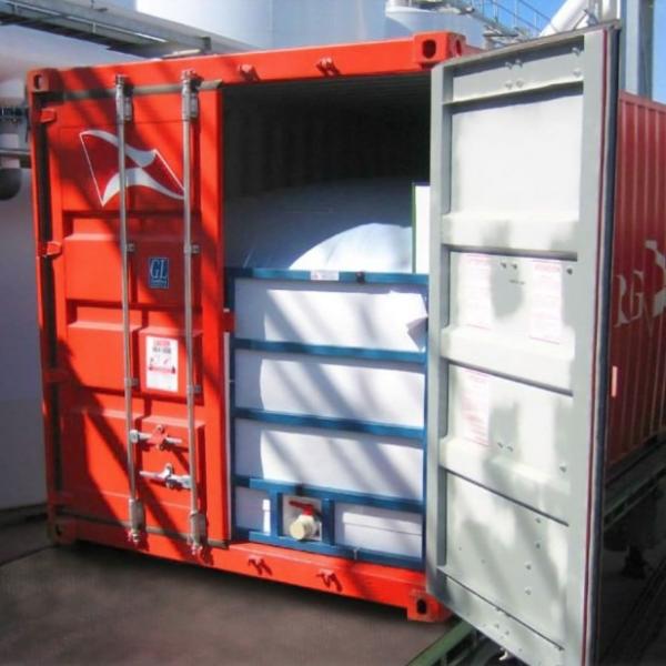 20ft container flexitank  Bags  UCO Oil Flexitank Bag Loading