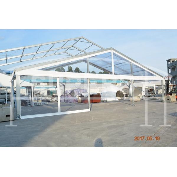Transparent Roof Luxury Wedding Tent Aluminum Frame With 850g/M2 Roof PVC