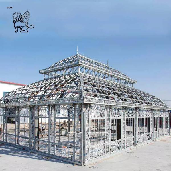 Wrought Iron Gazebo Pavilion Green House Sunroom  Large Size Decor Outdoor Garden Customized