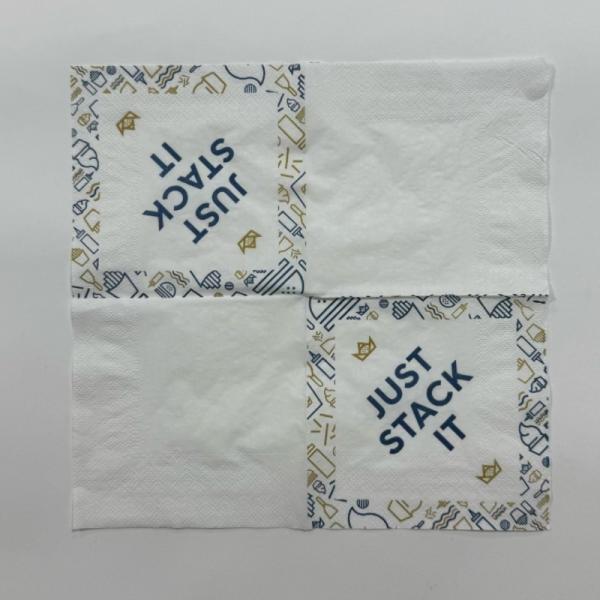 18gsm Floral Printed Paper Napkins 33×33cm 3 Ply Beverage Napkins