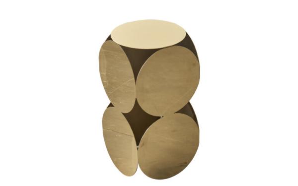 Elegant Nordic Design Coffee Table , Aesthetic Stainless Steel Side Table