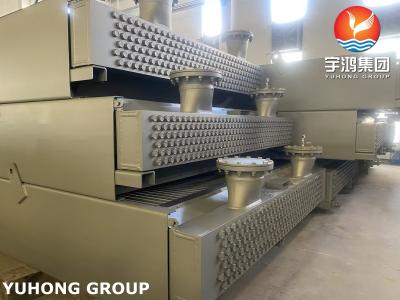 Horizontal Air Cooler Heat Exchanger Convective Forced Draft In Reactor Of Oil Refinery