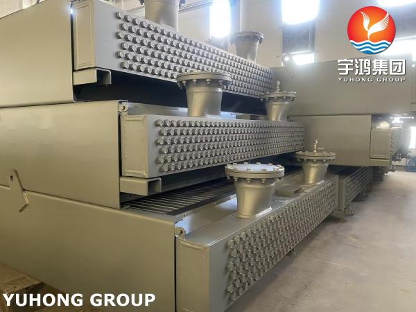 Horizontal Air Cooler Heat Exchanger Convective Forced Draft In Reactor Of Oil Refinery