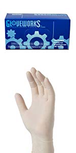 Latex Gloves Powder Free / Disposable Food Prep Cooking Gloves / Kitchen Food Service Cleaning Gloves, bagease, bagplast