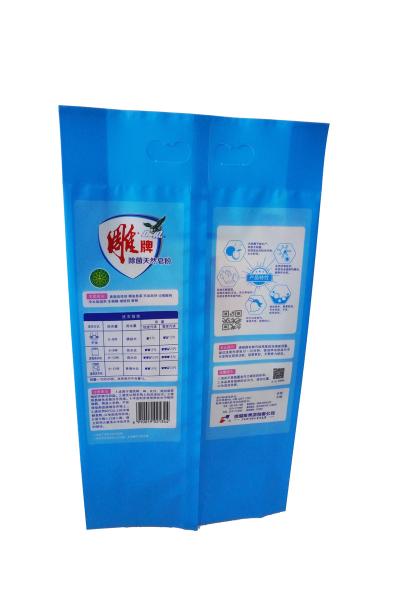 Safety Detergent Washing Powder Plastic Packaging Bag With Hand Size Handle Top
