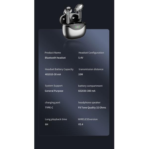 BT TWS Earphone 3D Surround Stereo Headset Wireless Headphones With 300mAh Charging Box Mobile Phone Game Sport In-ear Earbuds