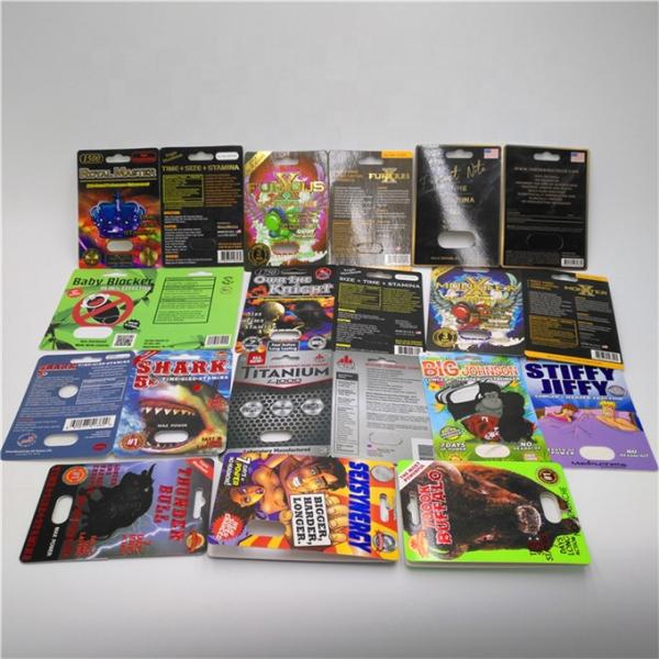 Пакет волдыря ДЗЭНА премьер-министра упаковывая металлическую серебряную бумажную карту для мужской капсулы усиливающего агента