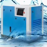 Compresseur d'air à vis lubrifié 100% sans eau de 45 kW pour l'industrie alimentaire