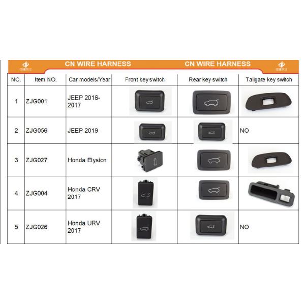 Black 12V Car Gate Switch And Front Door Cab Switch OEM For Automobile