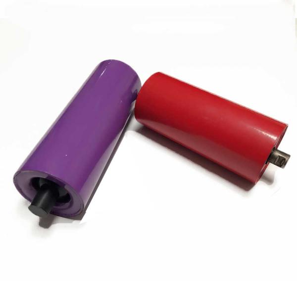 Steel Flat Return Carrier Impact Iso Belt Conveyor Roller Naked Painting