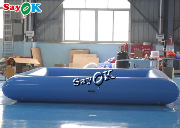 Piscina inflável das crianças comerciais pequenas azuis com bomba 4x4x0.6mH
