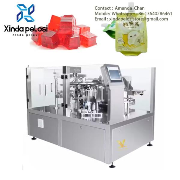 Máquina automática de embalagem de pasta líquida espessa de qualidade alimentar