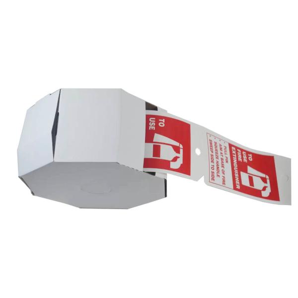 Огнетушитель Pvc H14.605 Cardstock маркирует пластиковый hangtag